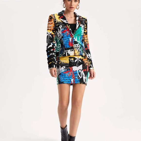 Multicolor Preppy Womens Blazer - Picture 5 of 5